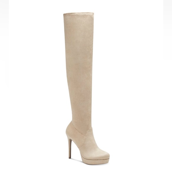 Thalia Sodi Shoes - THALIA SODI Womens Clarissa Faux Suede Tall Over-The-Knee Boots Size 8.5 M